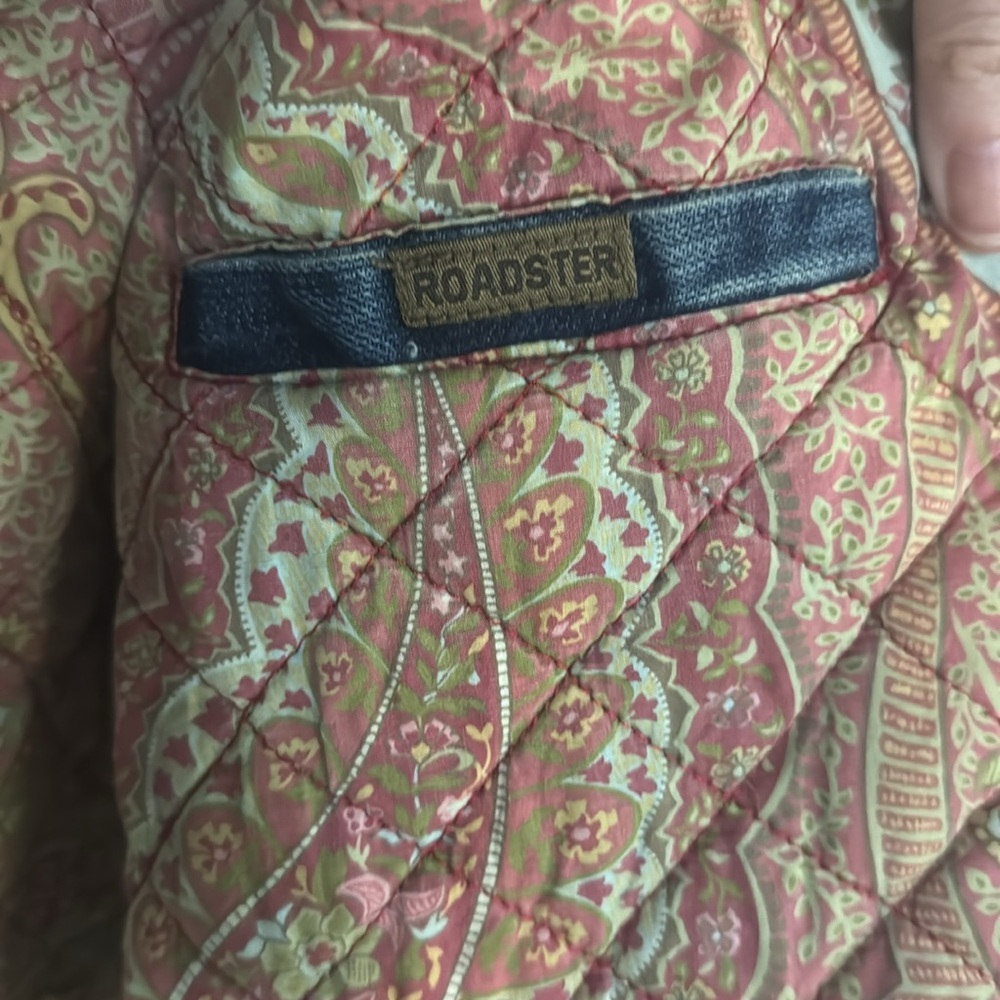 Austin Clothing Co Paisley Lined Button Front Jean Jacket Size Small - Picture 11 of 13